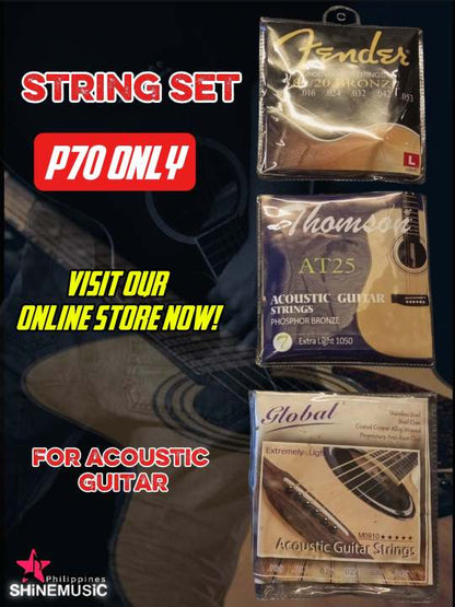 Acoustic Guitar String Set Promo Price P70 only