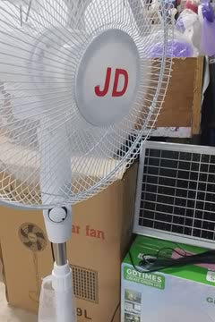 Solar Powered Stand Fan